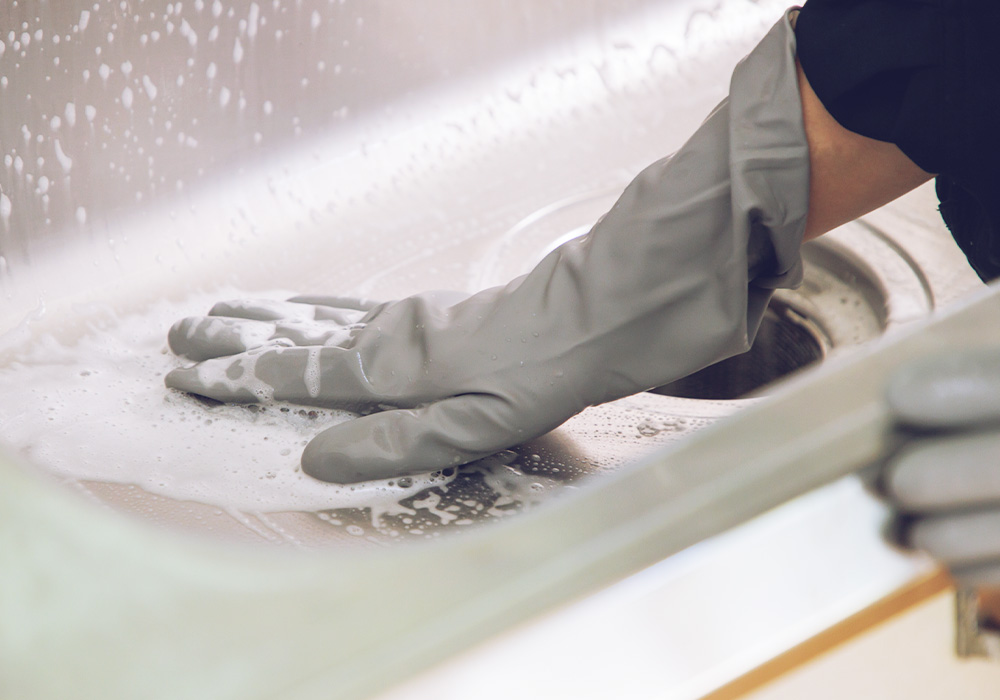 汚れに合わせて、洗剤も使い分け